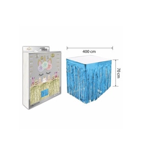 Lüks Masa Eteği Mavi 70*300 Cm M147
