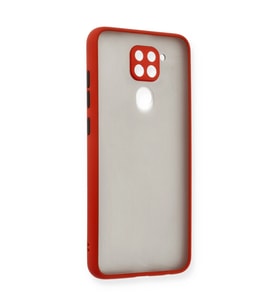 Xiaomi Redmi Note 9 Kılıf Montreal Silikon Kapak - Kırmızı