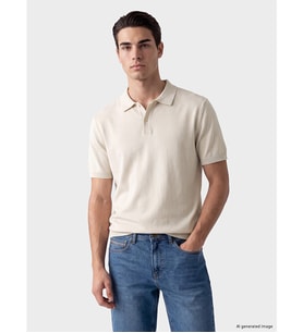 LC WAIKIKI Bej Polo Yaka Erkek Triko Kazak