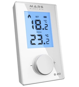 S20 Kablosuz Beyaz Dijital Oda Termostatı (Karışık)