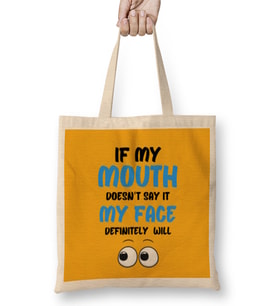 Sarcasm Funny Comment Quotes Gift - Sarcastic Women And Men Humorous Saying Bez Çanta Uzun Saplı