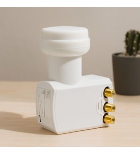 Uydu LNB Quad (4 Çıkış) 0.1dB 4K Ultra HD Universal