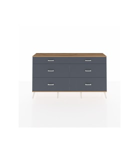 Arges Konsol 6 Çekmeceli  176x30x99 Aytaşı-Çam/Antrasit