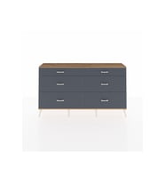 Arges Konsol 6 Çekmeceli  176x30x99 Aytaşı-Çam/Antrasit