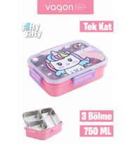 750 ML Üç Bölmeli Sızdırmaz Karışmaz Sefer Tası