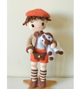Amigurumi Oyun Arkadaşı Leon ve Evcil Hayvanı Max