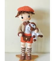 Amigurumi Oyun Arkadaşı Leon ve Evcil Hayvanı Max