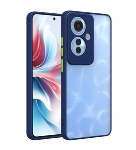 Oppo Reno 11F 5G Uyumlu Kılıf Zore Hux Kapak (Lacivert)