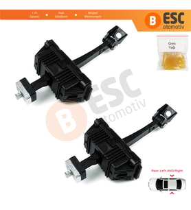 BMW 5 E60 E61 2001-2010 4/5 Kapı 51227176805 İçin 2 EA Arka Sağ ve Sol Kapı Gergi Yayı