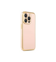 Apple iPhone 14 Pro Max Uyumlu Kılıf Zore Bark Kapak (Rose Gold Altın)