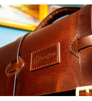 Deri Messenger Bag - Evrak Çantası Kahverengi
