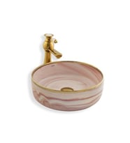 LENA TEZGAHÜSTÜ LAVABO E-7025 (Çok Renkli)
