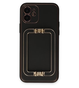 Pilelistore   iPhone 12 Kılıf Coco Elit Kapak - Siyah