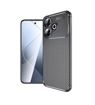 Xiaomi Redmi 13 4G Uyumlu Kılıf Silikon Karbon Tasarımlı Esnek Zore Negro Silikon Kapak