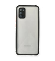 Samsung Galaxy A02S Kılıf Miami Şeffaf Silikon - Siyah