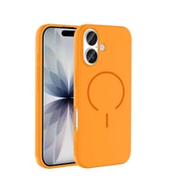 Apple iPhone 17 Uyumlu Kılıf M-safe Şarj Özellikli Zore Meta Kapak (Turuncu)