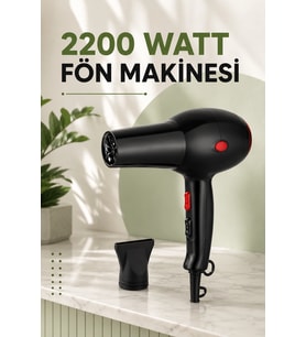 Soğuk Ve Sıcak Üfleme Özellikli Ac Motorlu Saç Kurutma Makinesi