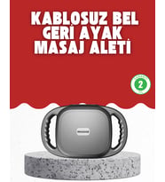Fonksiyonlu Şarjlı Masaj Aleti 6 Başlık 2000 Mah Ergonomik Gövde - Lisinya