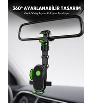 Dikiz Aynasına ve Koltuk Başlığına Uyumlu Telefon Tutucu Yeni Nesil