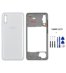 Samsung Galaxy A70 - SM-A705F FULL Kasa Arka Kapak Takım BEYAZ - TAMİR SETİ