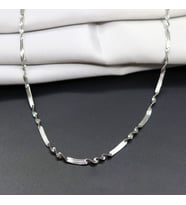 Chavin Gri 3 mm Burgu Yılan Sırtı Model Çelik Kadın Zincir Kolye eu65by