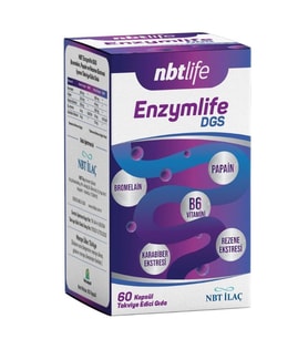 Nbt Life Enzymlife DGS Takviye Edici Gıda 60 Kapsül