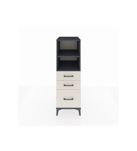 Kronos Dolap 2 Raflı 3 Çekmeceli 44x59x134 Antrasit-Aytaşı