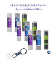 Nefa Tüm Açık Kasa Su Arıtma ve İhlas Cebilion Compact Uyumlu 1.5 Yıllık ÖN Filtre Seti