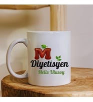 Diyetisyen Tasarımlı Kişiye Özel Porselen Kupa