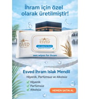 İhram için Kokusuz ıslak mendil 60 lı x 5 paket toplam 300 ıslak mendil