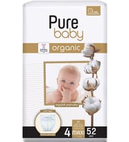 Pure Baby Organik Bebek Bezi 4 Beden 7-16 KG Maxi 312 Adet Ekstra Fırsat Pk