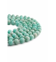 Amazonit Taşı Dore Kristal Kesim Parlak 8x7mm Doğal Taş Dizi