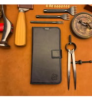 BİDERİ PATARA IPHONE 17 PRO HAKİKİ DERİ CÜZDAN KILIF LACİVERT