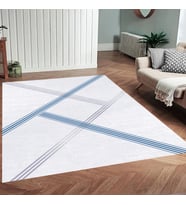 Eliana Home Dijital Baskı Yıkanabilir Kaymaz Taban Salon Halısı Ve Yolluk LNA0901-FNL116 (Mavi)