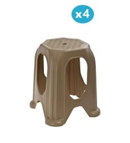 Omnipazar SY-4518 Plastik Kuşaklı Tabure Büyük Boy 4'lü Set