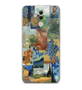 Huawei Mate 20 Lite Uyumlu Baskılı Yumuşak Silikon Şeffaf Telefon Kılıfı