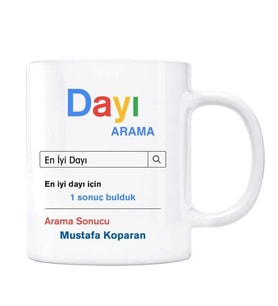 Kişiye Özel İsimli Arama Motoru Kupa Bardak - Dayı