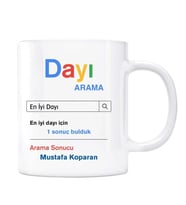 Kişiye Özel İsimli Arama Motoru Kupa Bardak - Dayı