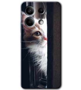 Xiaomi Redmi Note 13 Pro 5G Kılıf HD Desen Baskılı Kılıf - Kedi Bakışı