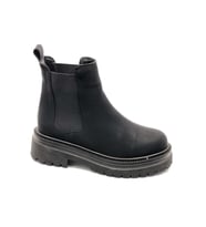 Ayakdaş 9956 Kaymaz Düz Taban Kadın Bot (Siyah)