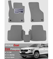 SKODA KODİAQ (2017-2023) Uyumlu EVA Paspas Tam Set–Oto Paspas,Araca Özel,Kolay Montaj