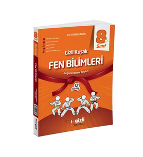 GİZLİ YAYINLARI 8. SINIF FEN BİLİMLERİ GİZLİ KUŞAK DEĞERLENDİRME FÖYLERİ 2025 YENİ ÜRÜN