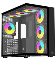 POWERBOOST PB-SS02B Sea View 7-ARGB Fanlı Gaming Mid-Tower PC Kassı