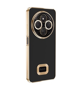 Lexroo Xiaomi Redmi 14C 4G Kılıf Kamera Korumalı Logo Gösteren Omega Kılıf - Gold