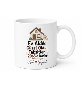 Ev Kredisi Çeken Taze Evlilere Kırk Yıllık Borç Esprili Ev Sahibi Kupa Hediye