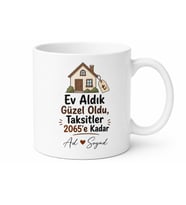 Ev Kredisi Çeken Taze Evlilere Kırk Yıllık Borç Esprili Ev Sahibi Kupa Hediye