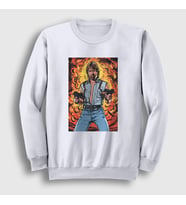 Presmono Unisex Beyaz Explosion Chuck Norris Sweatshirt 257158tt