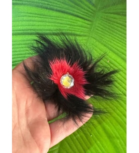 7X7 CM TAŞLI PELUŞ TÜĞLÜ BROŞ YAKA İĞNESİ SAÇ GİYİM TÜRBAN AKSESUARI