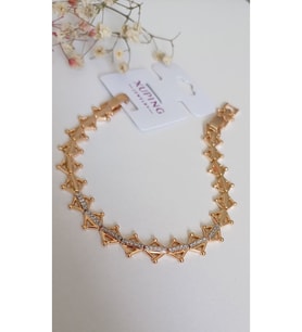 XUPİNG ÇELİK BİLEKLİK XO MARKA ROSE RENK ANTİ ALERJİK KARARMAZ VİP KARARMAZ SERİ 15-19 CM