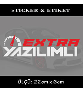 YAZILIM oto sticker yazı - araba kask motosikler kamyonet minibüs uyumlu etiket